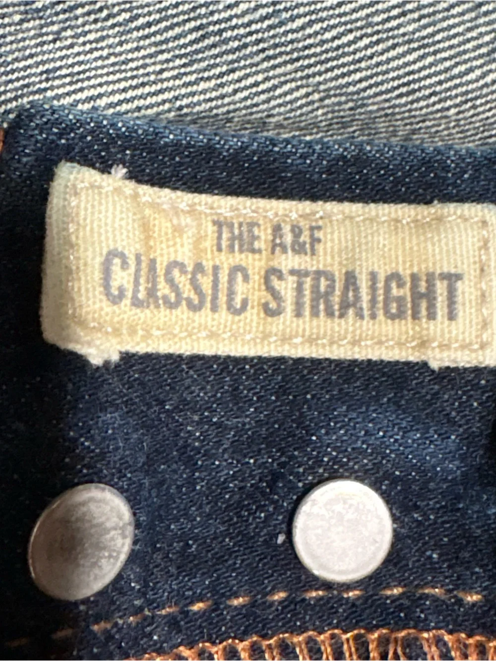 Abercrombie & Fitch Jeans Men’s 31x30 Blue 90s Classic Straight Button Fly Dark